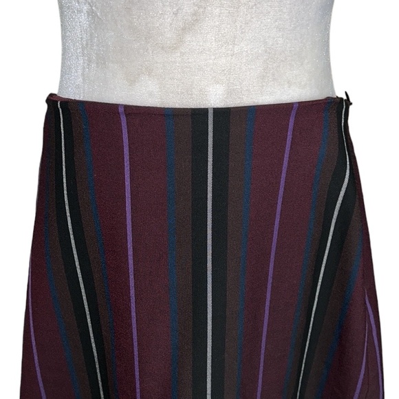 Trina Turk Olea Striped Scalloped Lace Trimmed Mini Skirt - 8 - Picture 4 of 12